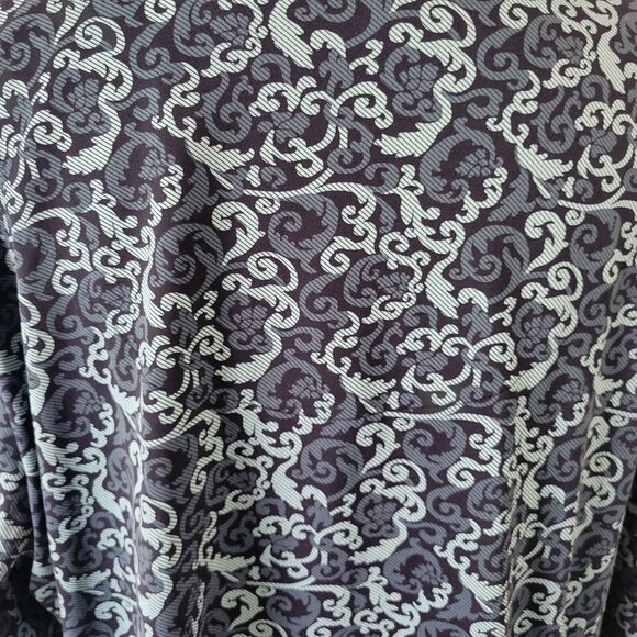 Apostrophe Womens Top 24W 26W Plus 3/4 Sleeve Blue Abstract Comfy GEO46E - Picture 7 of 9